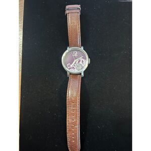 Fossil Peace Watch JR-1031 Purple Face Floating Dial
